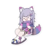 Kasyou Waon - Stickers - VTuber Size-100 x 100 (mm)