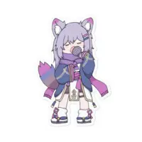 Kasyou Waon - Stickers - VTuber Size-100 x 100 (mm)