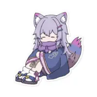 Kasyou Waon - Stickers - VTuber Size-100 x 100 (mm)