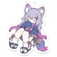Kasyou Waon - Acrylic Key Chain - Key Chain - VTuber Size-50 x 50 (mm)