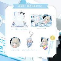 Itoi Toi - Birthday Merch Complete Set - Trading Card Supplies - Acrylic Key Chain - Key Chain - Desk Mat - Badge - Hand-signed - Neo-Porte