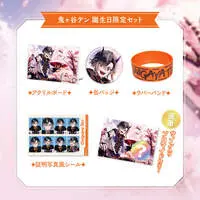 Onigaya Ten - Character Card - Birthday Merch Complete Set - Stickers - Rubber Band - Badge - Acrylic Art Plate - Hand-signed - Neo-Porte