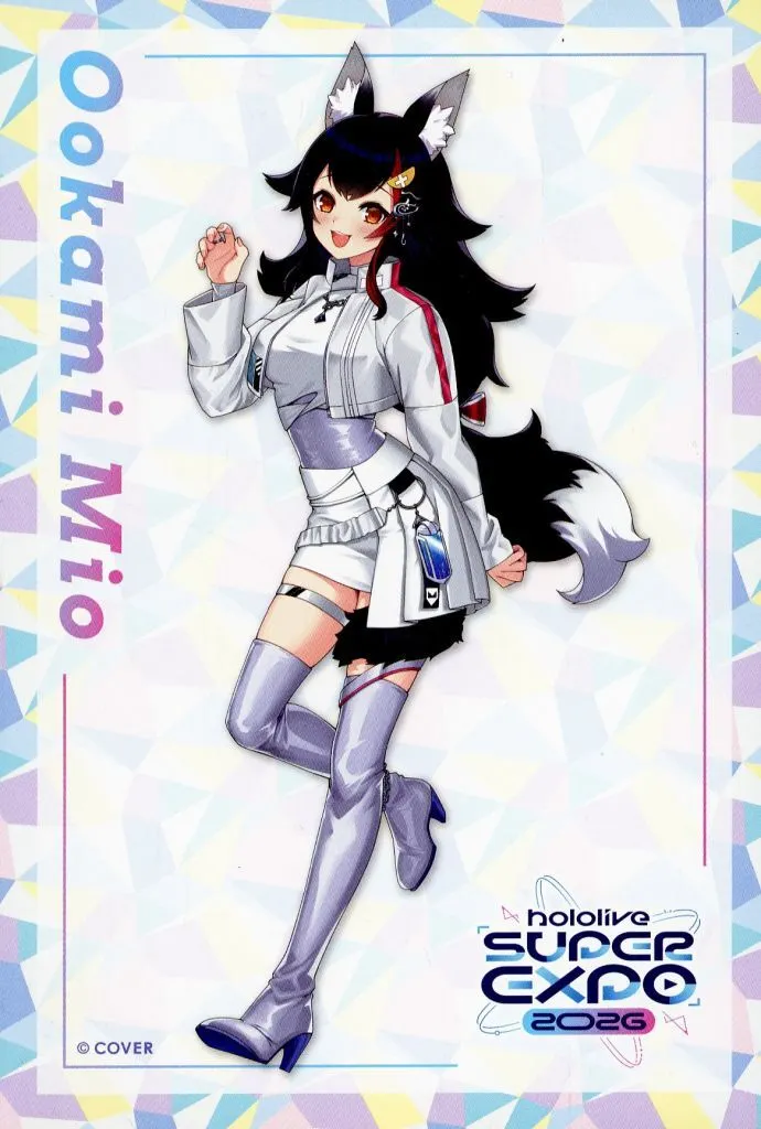 Ookami Mio - Character Card - hololive (大神ミオ 手書きPOPカード