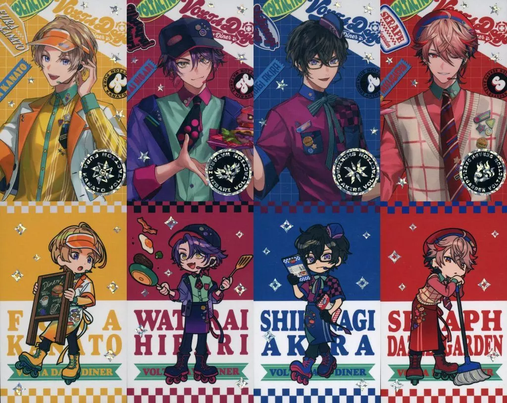 VOLTACTION - Character Card - Seraph Dazzlegarden & Shikinagi Akira & Watarai Hibari & Fura Kanato (Random Item)