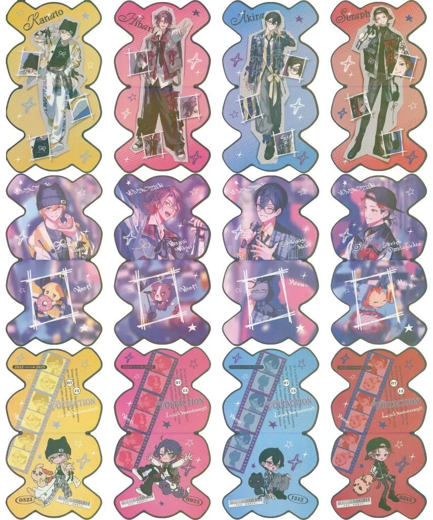 VOLTACTION - VOLTACTION 3rd Anniversary - Character Card - Seraph Dazzlegarden & Shikinagi Akira & Watarai Hibari & Fura Kanato