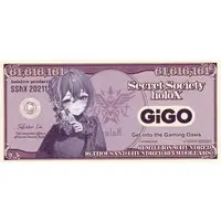 Takane Lui - holoX (鷹嶺ルイ ヤマダラー 「バーチャルYouTuber ホロライブ 秘密結社holoX×GiGOキャンペーン」 GiGOのたい焼き holoX焼き・コラボポップコーン注文特典)