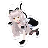 Harema Mau - Acrylic Key Chain - Key Chain - VTuber Size-50 x 50 (mm)