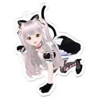 Harema Mau - Acrylic Key Chain - Key Chain - VTuber Size-70 x 70 (mm)