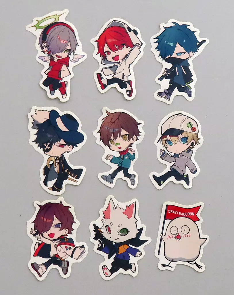 Crazy Raccoon - Stickers (チームだるまいずごっど(Crazy Raccoon