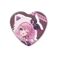 Tena Pinkwave - Heart Badge - Badge - VTuber