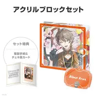 Alban Knox - Character Card - Key Chain - NIJISANJI Petit - Acrylic Block - Nijisanji