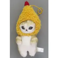 Plush - Key Chain (えびの被り物(ベージュ) えびにゃんマスコットぬいぐるみ 「mofusand」)