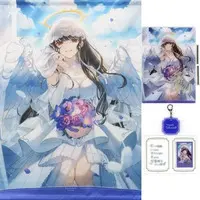 Shirayuki Tomoe - Acrylic Key Chain - Character Card - Key Chain - Acrylic Art Plate - Tapestry - Birthday Merch Complete Set - Nijisanji