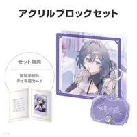 Kisara - Character Card - Key Chain - NIJISANJI Petit - Acrylic Block - Nijisanji
