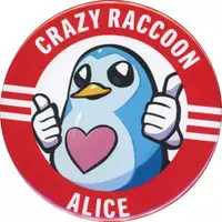 Crazy Raccoon - Stickers - Badge