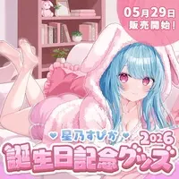 Hoshino Supika - Birthday Merch Complete Set - Acrylic Art Plate - Calendar - Tableware - Dish - VTuber
