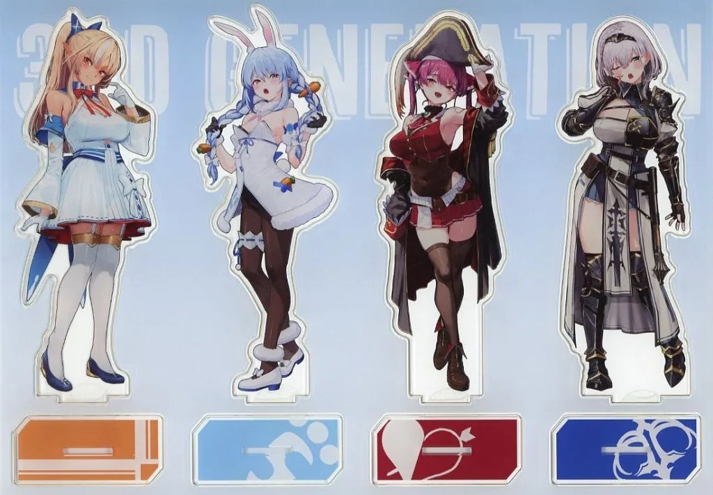 hololive - Acrylic stand - Houshou Marine & Shirogane Noel & Shiranui Flare & Usada Pekora