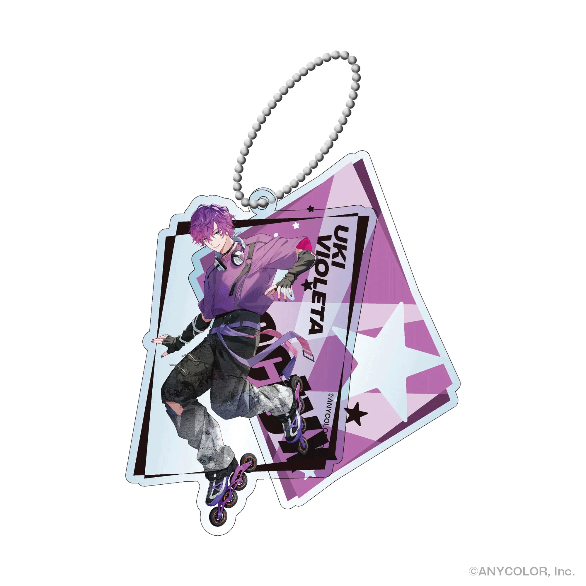 Uki Violeta - Key Chain - Acrylic Key Chain - Noctyx INLINE ROLLER STYLE - Noctyx