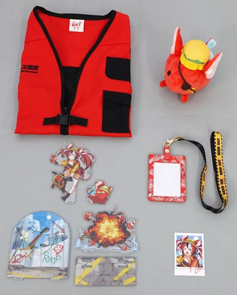 Hakos Baelz - Clothes - Complete Set - Hand-signed - Acrylic Diorama Stand - Plush - Character Card - Acrylic stand - Commuter pass case - Council