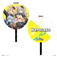 NePoLaBo - Paper fan - Momosuzu Nene & Omaru Polka & Yukihana Lamy & Shishiro Botan