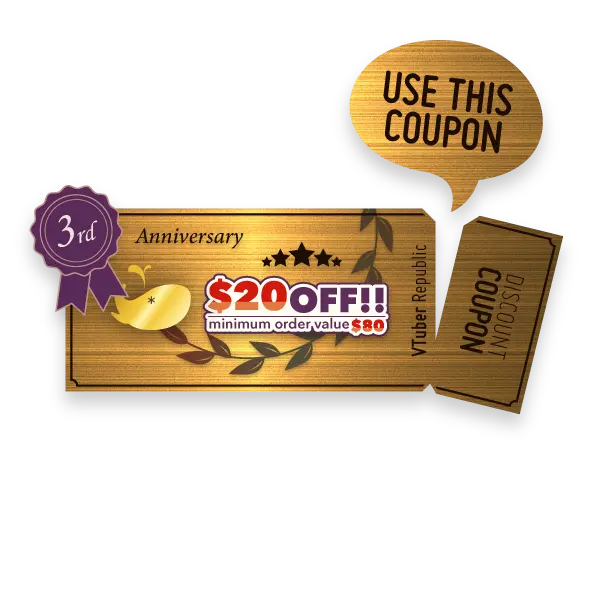 3rd Anniv. $20 Discount Coupon (Expiration date: 2026-06-27)