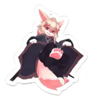 Momizi Luna - Acrylic Key Chain - Key Chain - VTuber Size-70 x 70 (mm)