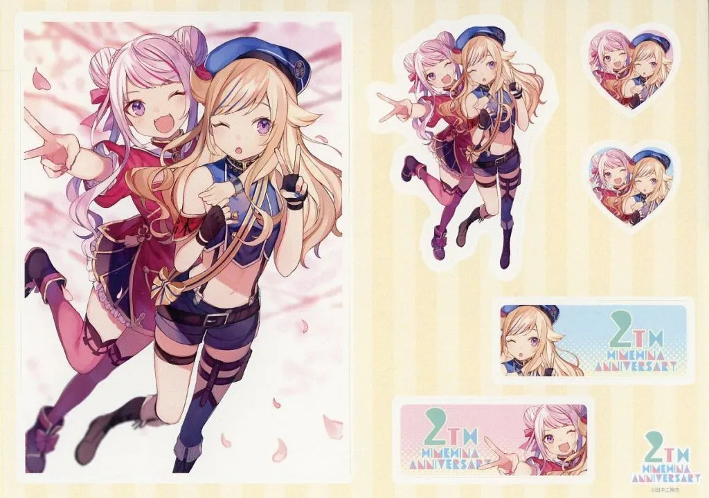 Suzuki Hina & Tanaka Hime - Stickers - HIMEHINA (田中ヒメ＆鈴木