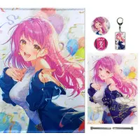 Aizono Manami - Acrylic Key Chain - Badge - Tapestry - Acrylic Art Plate - Birthday Merch Complete Set - Nijisanji