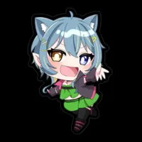 HinatsukiSou - Stickers - VTuber Size-100 x 100 (mm)