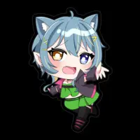 HinatsukiSou - Stickers - VTuber Size-100 x 100 (mm)