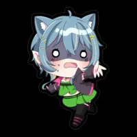 HinatsukiSou - Stickers - VTuber Size-100 x 100 (mm)
