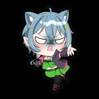 HinatsukiSou - Stickers - VTuber Size-100 x 100 (mm)