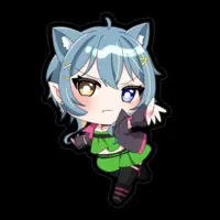 HinatsukiSou - Stickers - VTuber Size-100 x 100 (mm)
