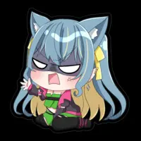 HinatsukiSou - Stickers - VTuber Size-100 x 100 (mm)