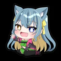HinatsukiSou - Stickers - VTuber Size-100 x 100 (mm)