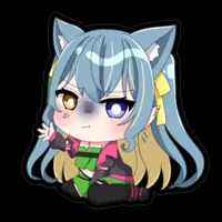 HinatsukiSou - Stickers - VTuber Size-100 x 100 (mm)