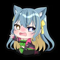 HinatsukiSou - Stickers - VTuber Size-100 x 100 (mm)