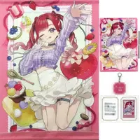 Saotome Berry - Acrylic Key Chain - Character Card - Key Chain - Acrylic Art Plate - Tapestry - Birthday Merch Complete Set - Nijisanji