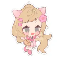 Sakuragawa Uri - Acrylic Key Chain - Key Chain - VTuber Size-100mm 
