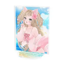Sakuragawa Uri - Acrylic stand - VTuber Size-100mm 