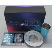 Kaida Haru - Dish - Tumbler, Glass - Tableware - VΔLZ 6th Anniversary - Case - Character Card - VΔLZ