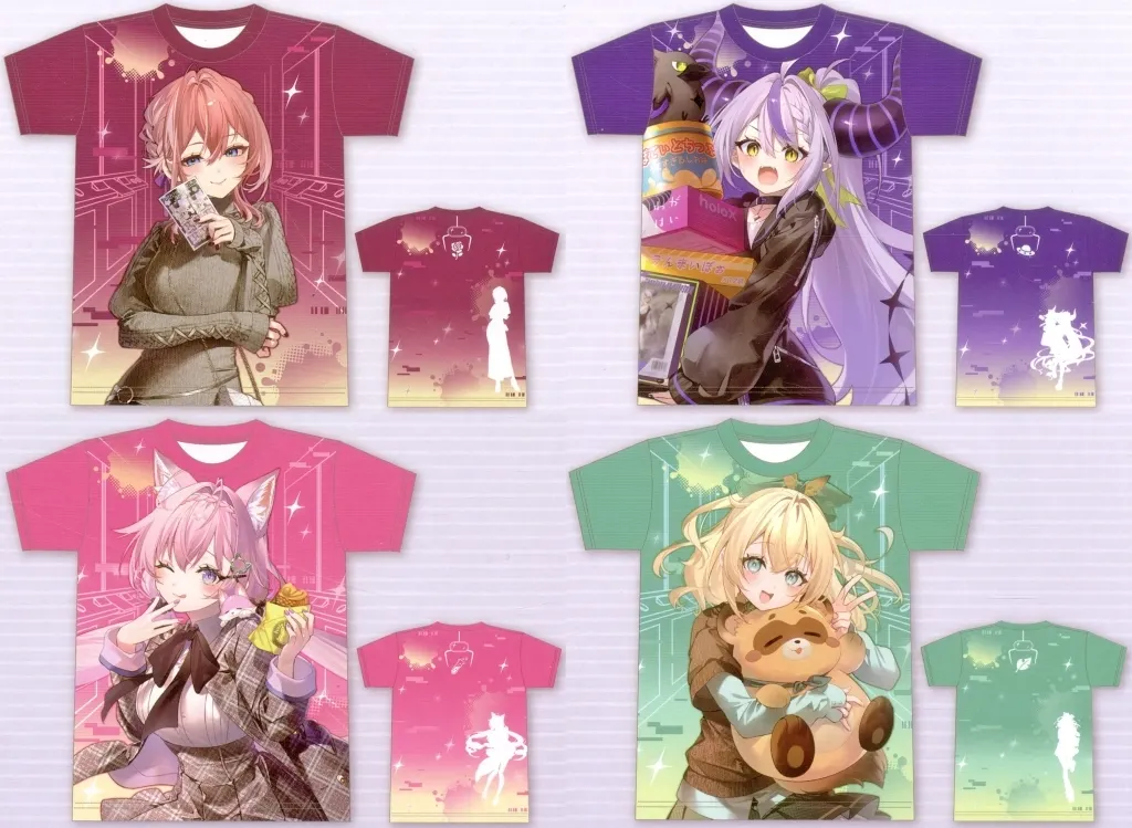 holoX - Clothes - T-shirts - Kazama Iroha & Hakui Koyori & La+ Darknesss & Takane Lui