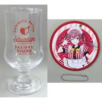Houshou Marine - hololive -Cafeteria Series- - Tumbler, Glass - Coaster - Tableware - hololive
