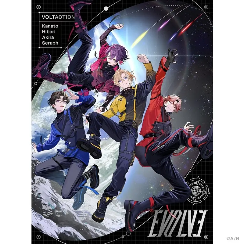 VOLTACTION - CD Jacket Card - Stickers - Acrylic Piece - Badge - Seraph Dazzlegarden & Shikinagi Akira & Watarai Hibari & Fura Kanato