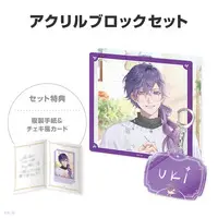 Uki Violeta - Character Card - Key Chain - NIJISANJI Petit - Acrylic Block - Nijisanji