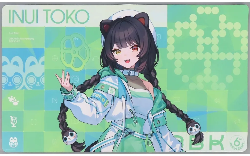 Inui Toko - Desk Mat - Trading Card Supplies - Sanbaka 6th Anniversary - Sanbaka
