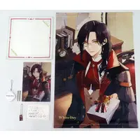 Shellin Burgundy - Complete Set - Key Chain - Character Card - Tapestry - Acrylic Art Plate - Hand Towel - Nijisanji
