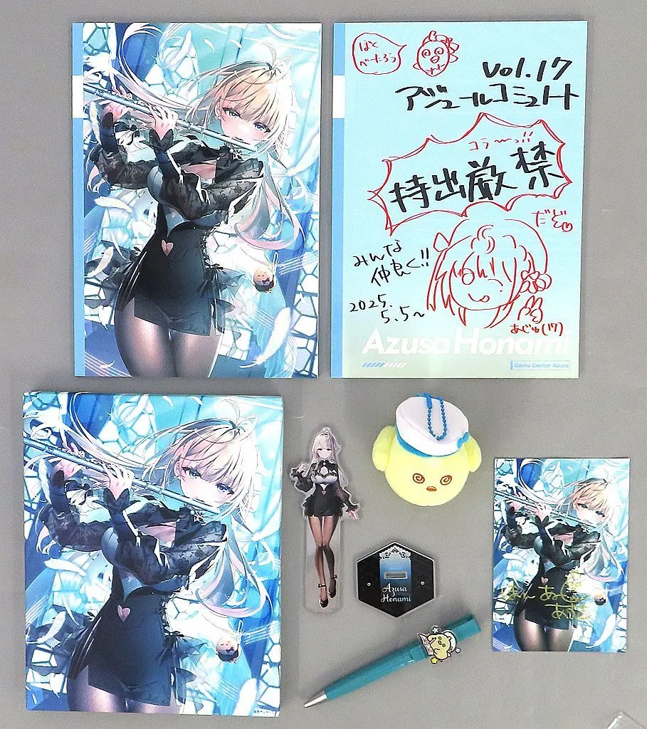 Honami Azusa - Acrylic stand - Plush - Postcard - Hand-signed - Canvas Board - VTuber