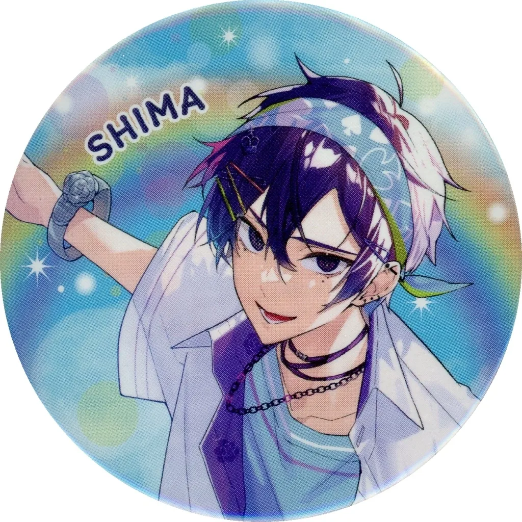 志麻缶バッジ Shima - Badge - UraShimaSakataSen (USSS) (志麻(浦島坂田船