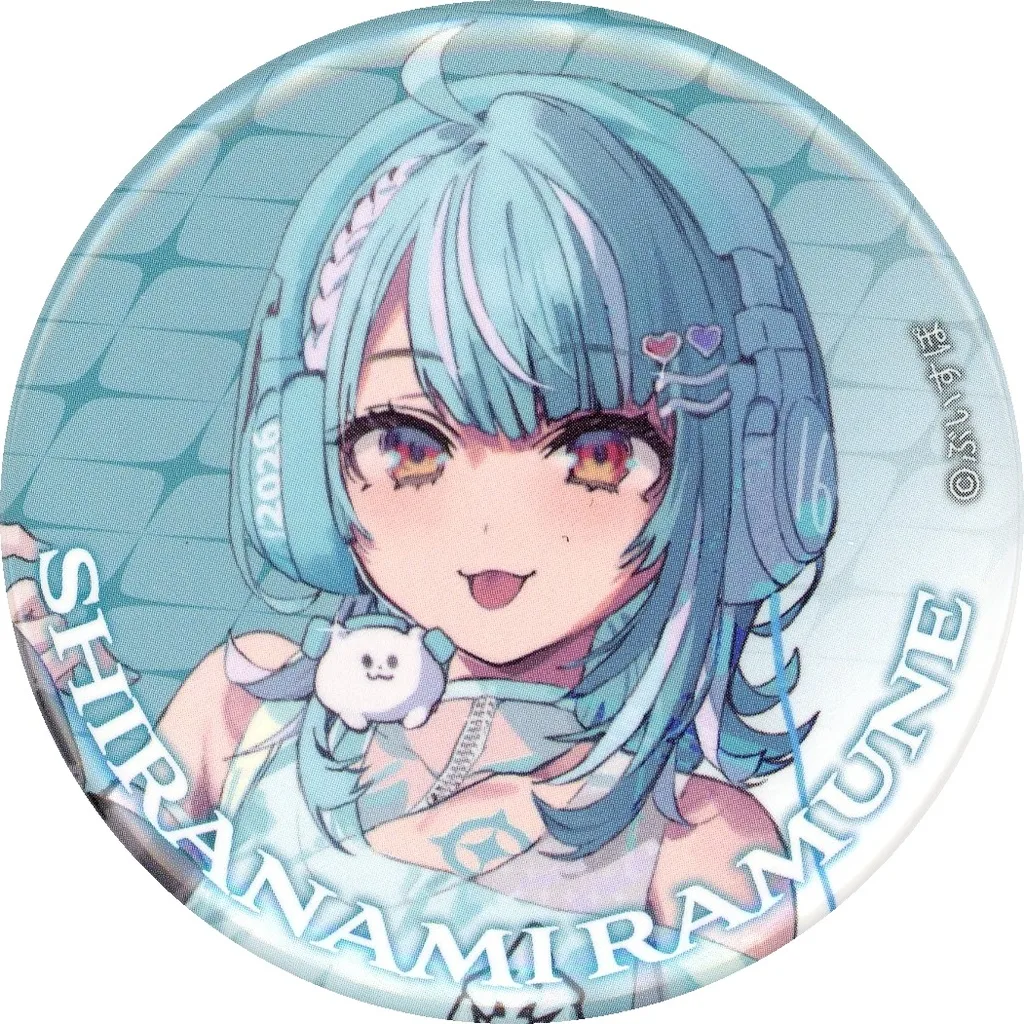 Shiranami Ramune - Badge - VSPO! (白波らむね 「バーチャルYouTuber